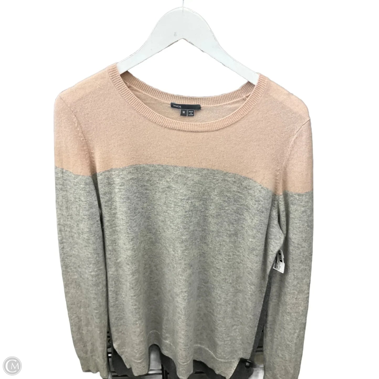 Sweater By Vince In Grey & Pink, Size: M