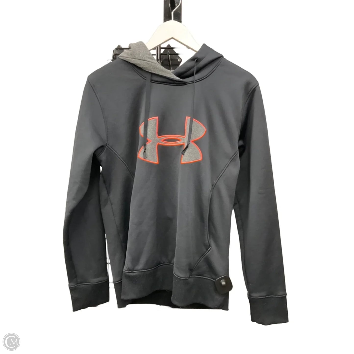 Athletic Sweatshirt Hoodie By Under Armour In Black, Size: M