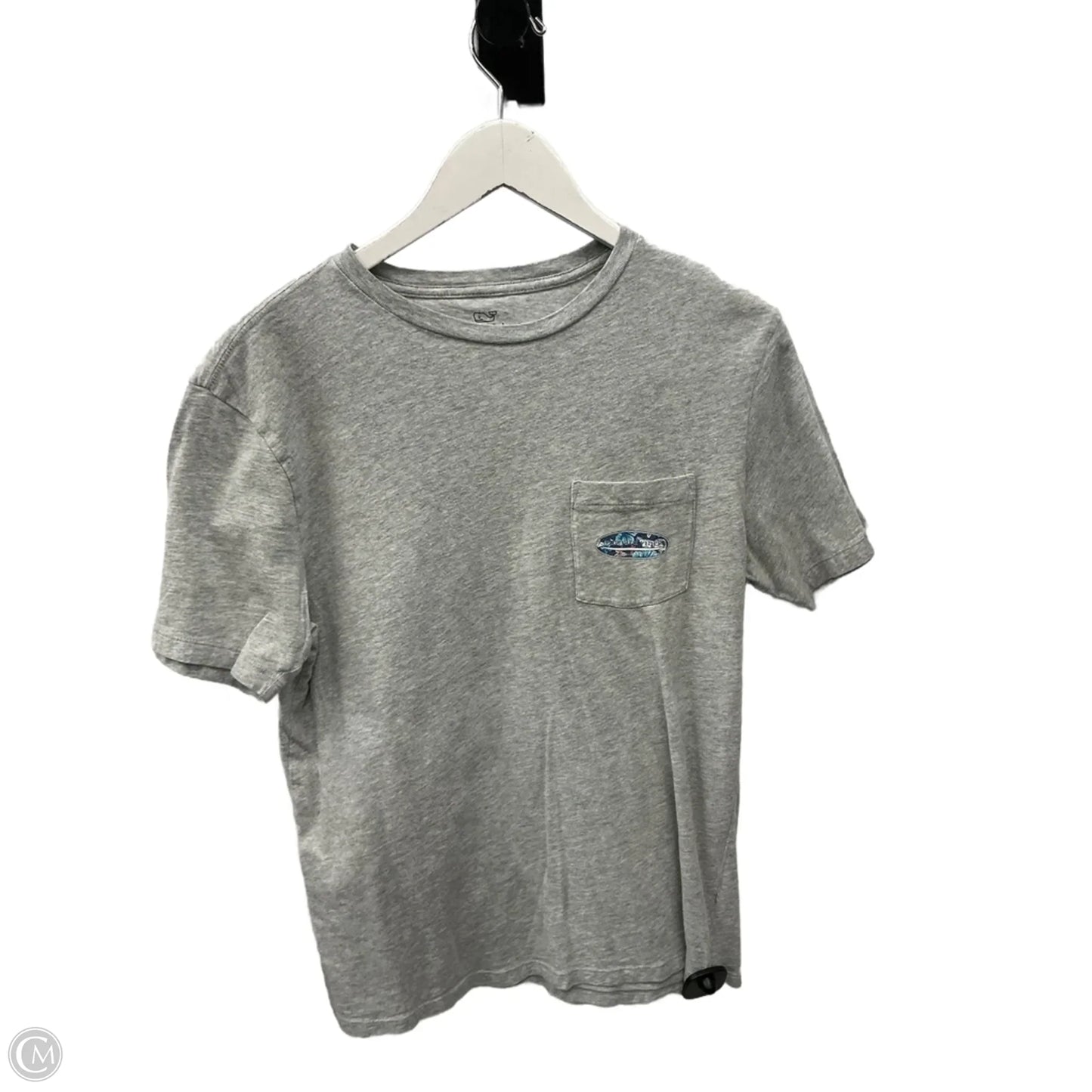 Top Short Sleeve By Vineyard Vines In Grey, Size: S