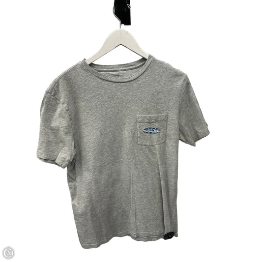 Top Short Sleeve By Vineyard Vines In Grey, Size: S