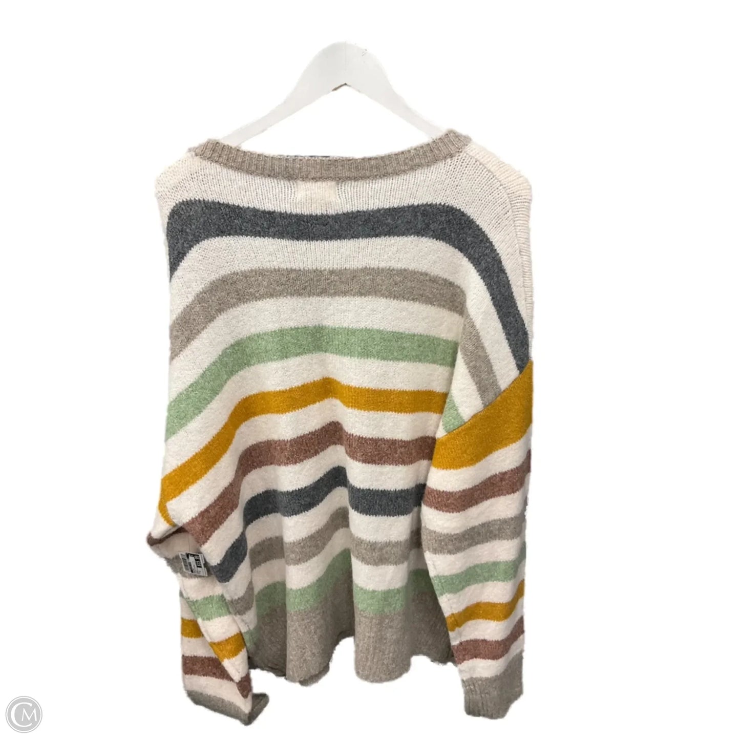 Sweater By Clothes Mentor In Striped Pattern, Size: 3x