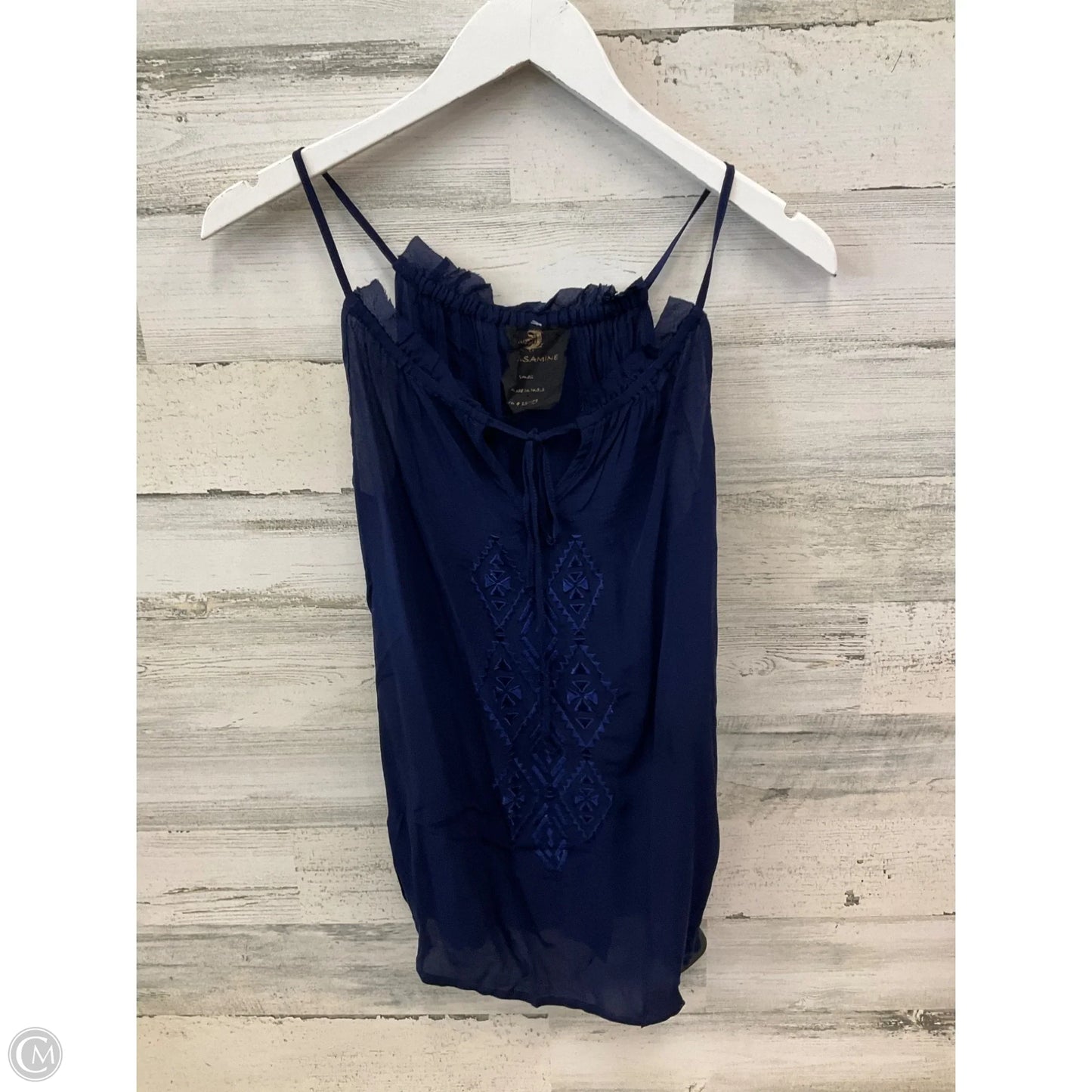 Top Sleeveless By Clothes Mentor In Navy, Size: S