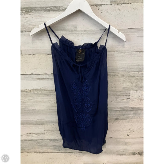 Top Sleeveless By Clothes Mentor In Navy, Size: S