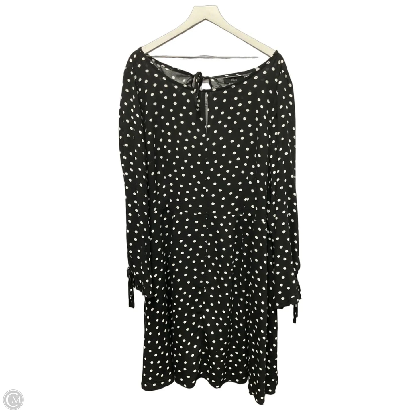 Dress Casual Short By Ellos In Black & White, Size: 3x