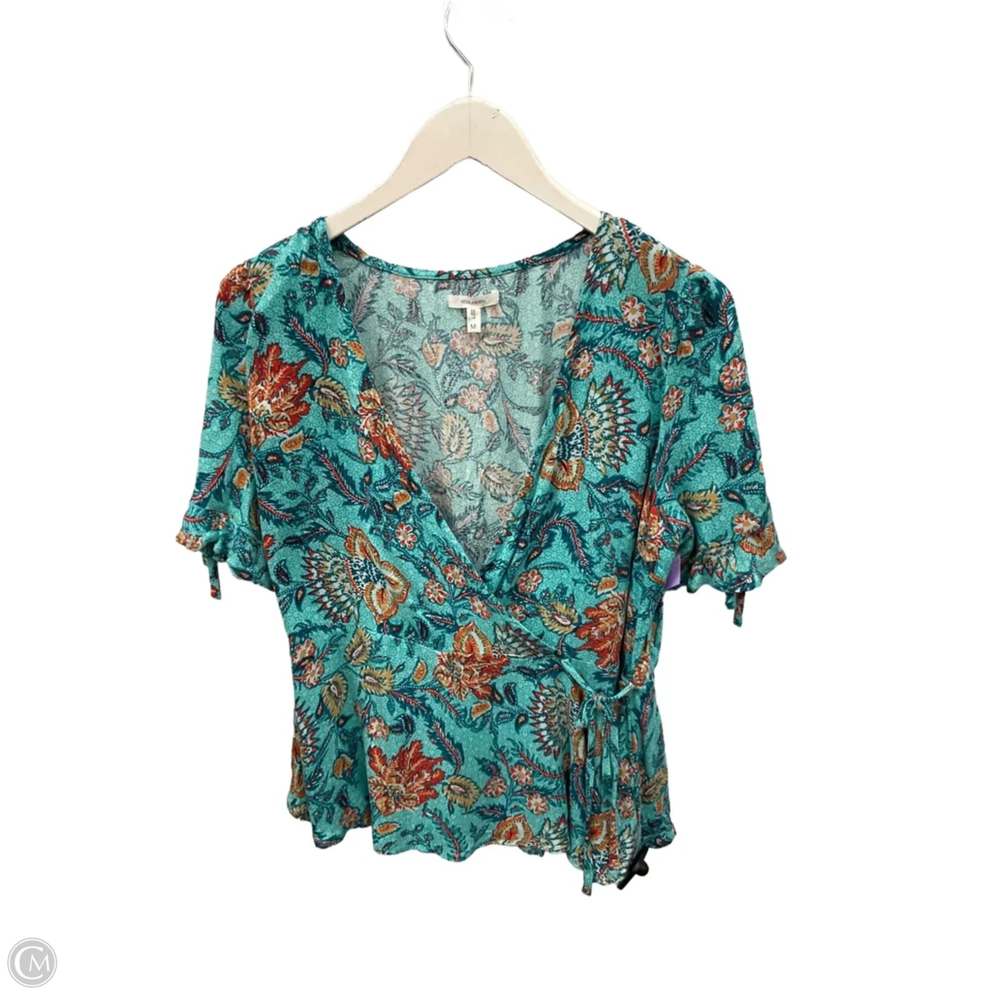 Top Short Sleeve By Maurices In Green, Size: M