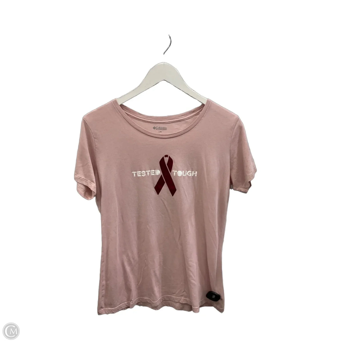 Top Short Sleeve Basic By Columbia In Pink, Size: L
