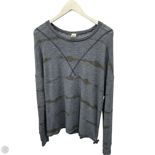 Top Long Sleeve By 7th Ray In Blue, Size: L