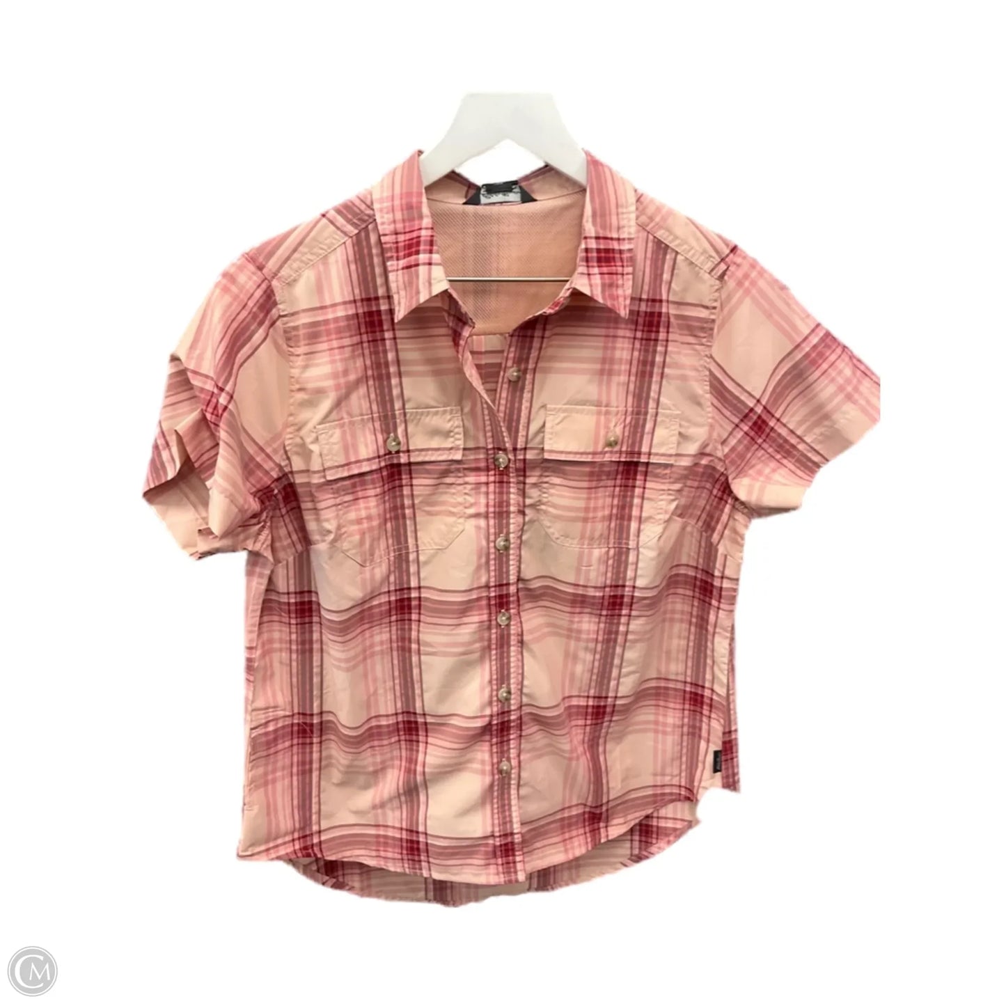 Top Short Sleeve By Eddie Bauer In Pink, Size: S