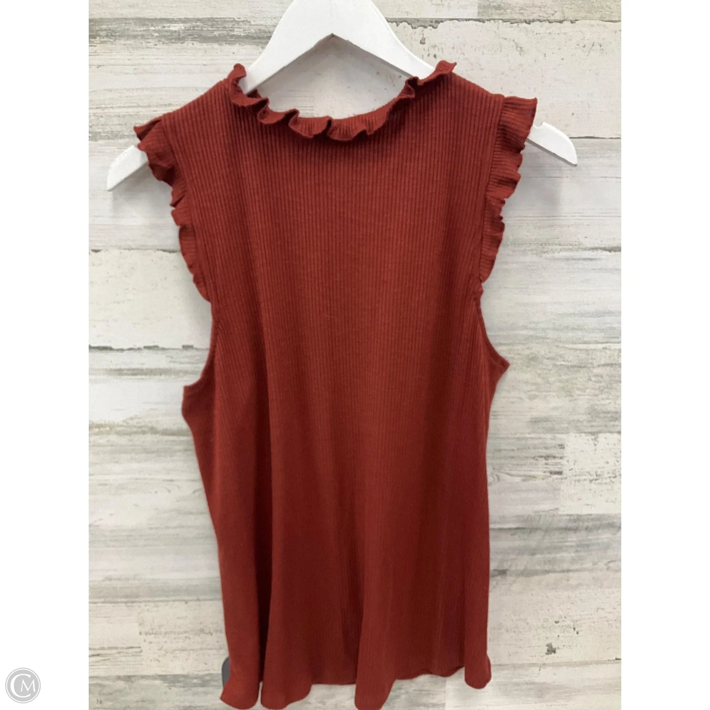Top Sleeveless By Maurices In Orange, Size: L
