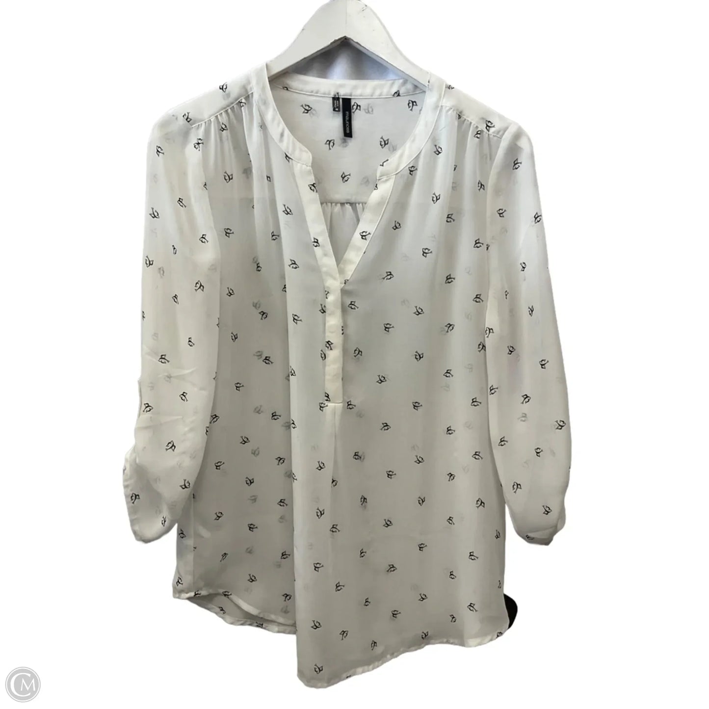 Top 3/4 Sleeve By Maurices In White, Size: M