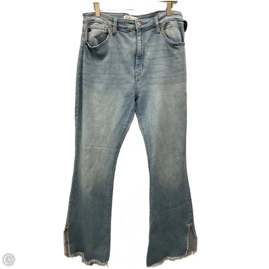 Jeans Flared By Kancan In Blue Denim, Size: 14