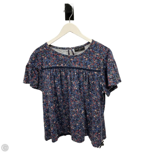 Top Short Sleeve By Lane Bryant In Blue, Size: L