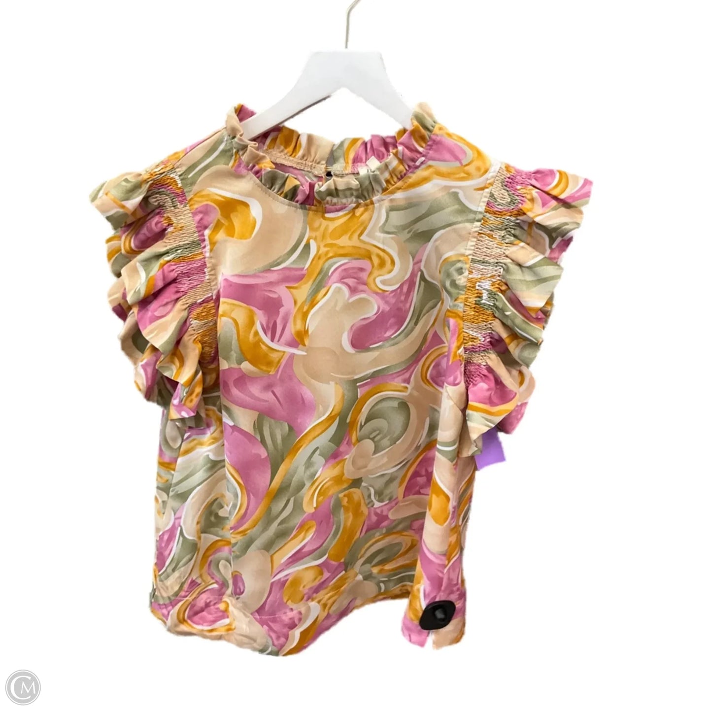 Top Short Sleeve By Jodifl In Peach, Size: S