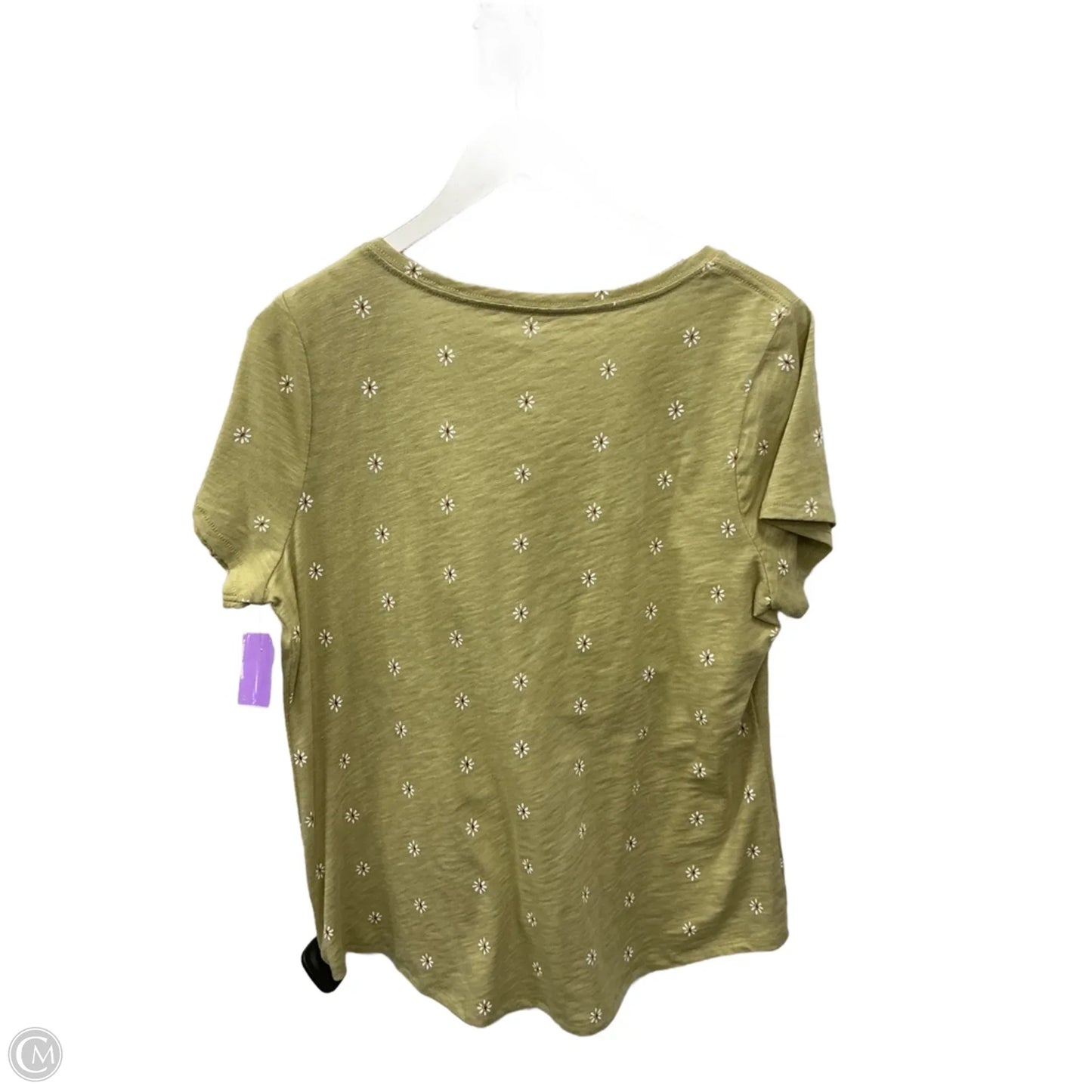 Top Short Sleeve By Sonoma In Green, Size: L