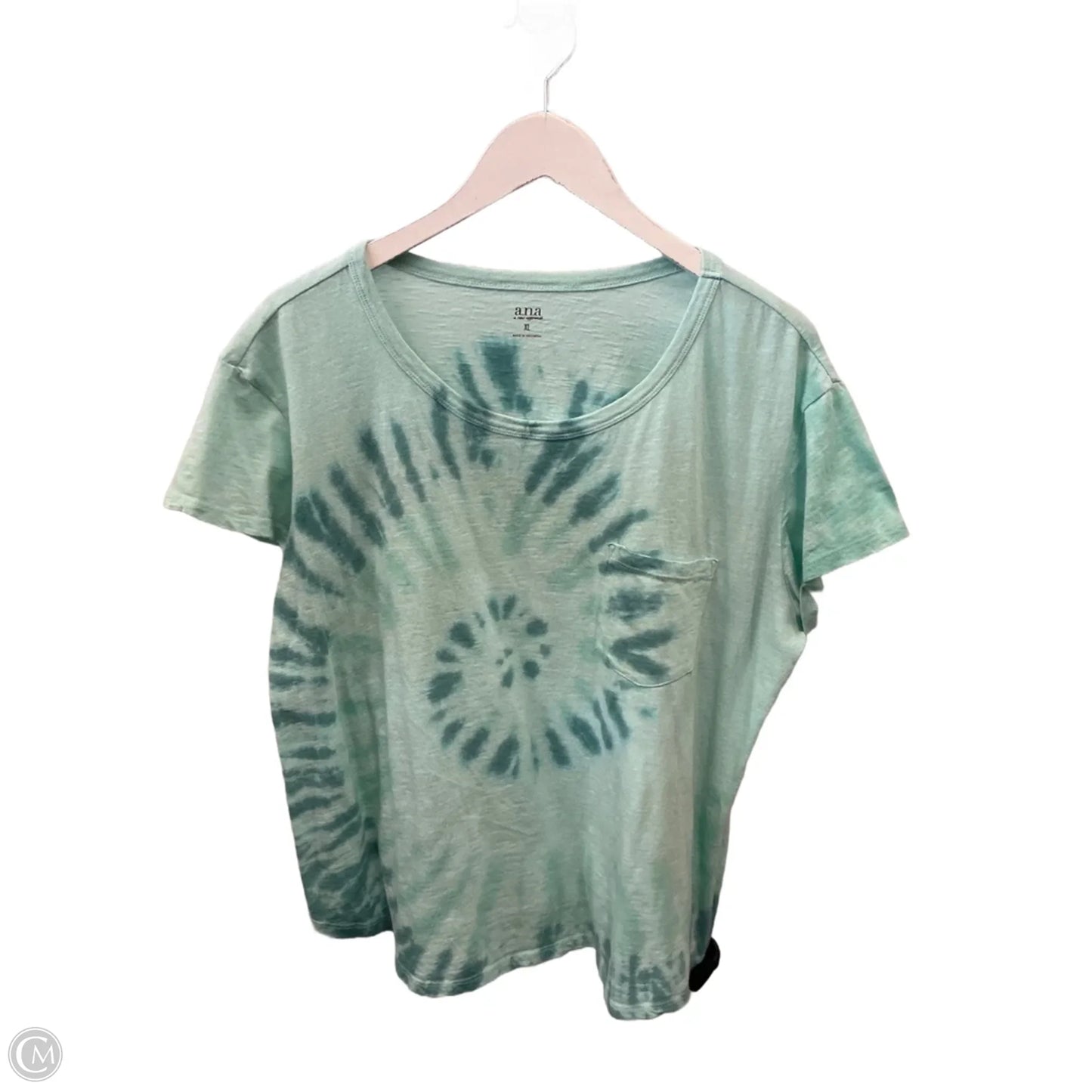 Top Short Sleeve By Ana In Green, Size: Xl