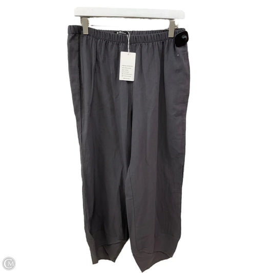 Pants Linen By Clothes Mentor In Grey, Size: 12