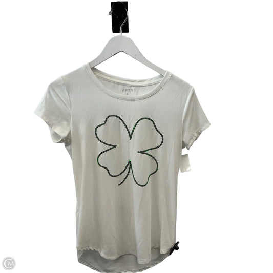 Top Short Sleeve By Apt 9 In White, Size: S