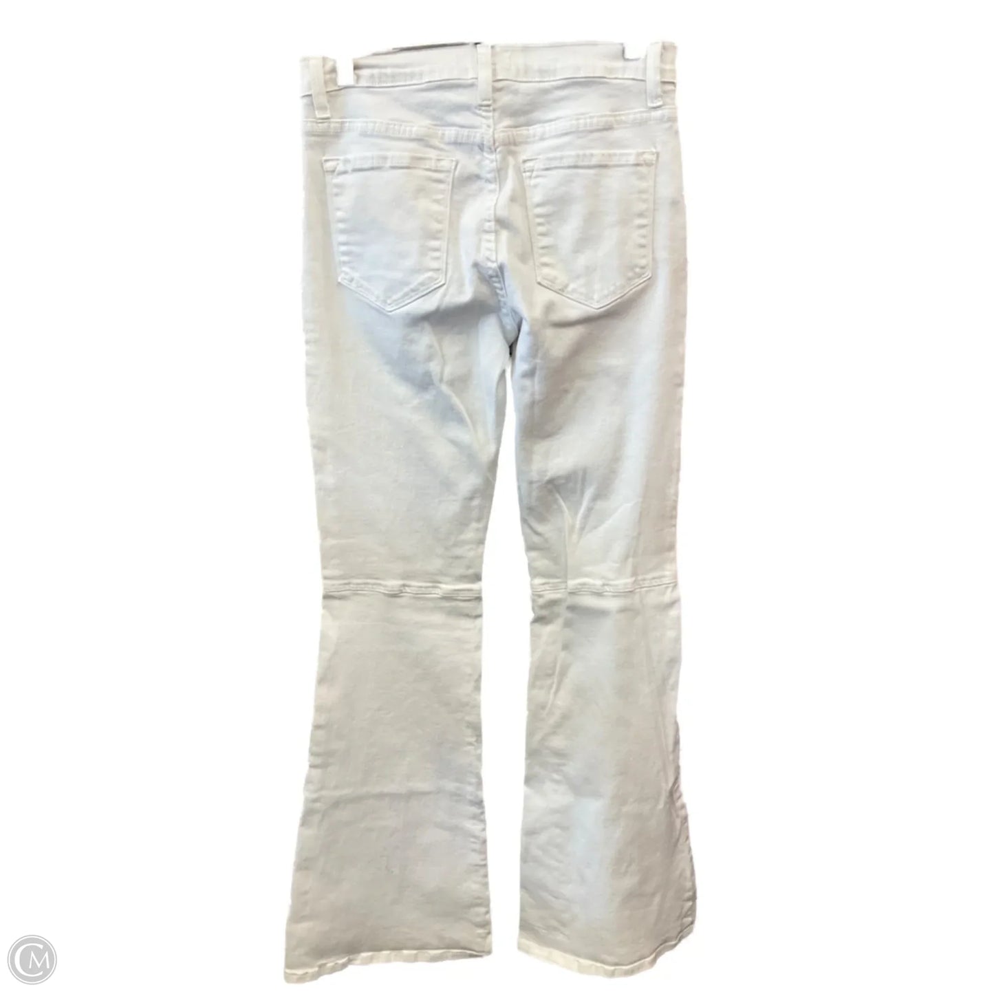 Jeans Flared By Clothes Mentor In White, Size: 10l