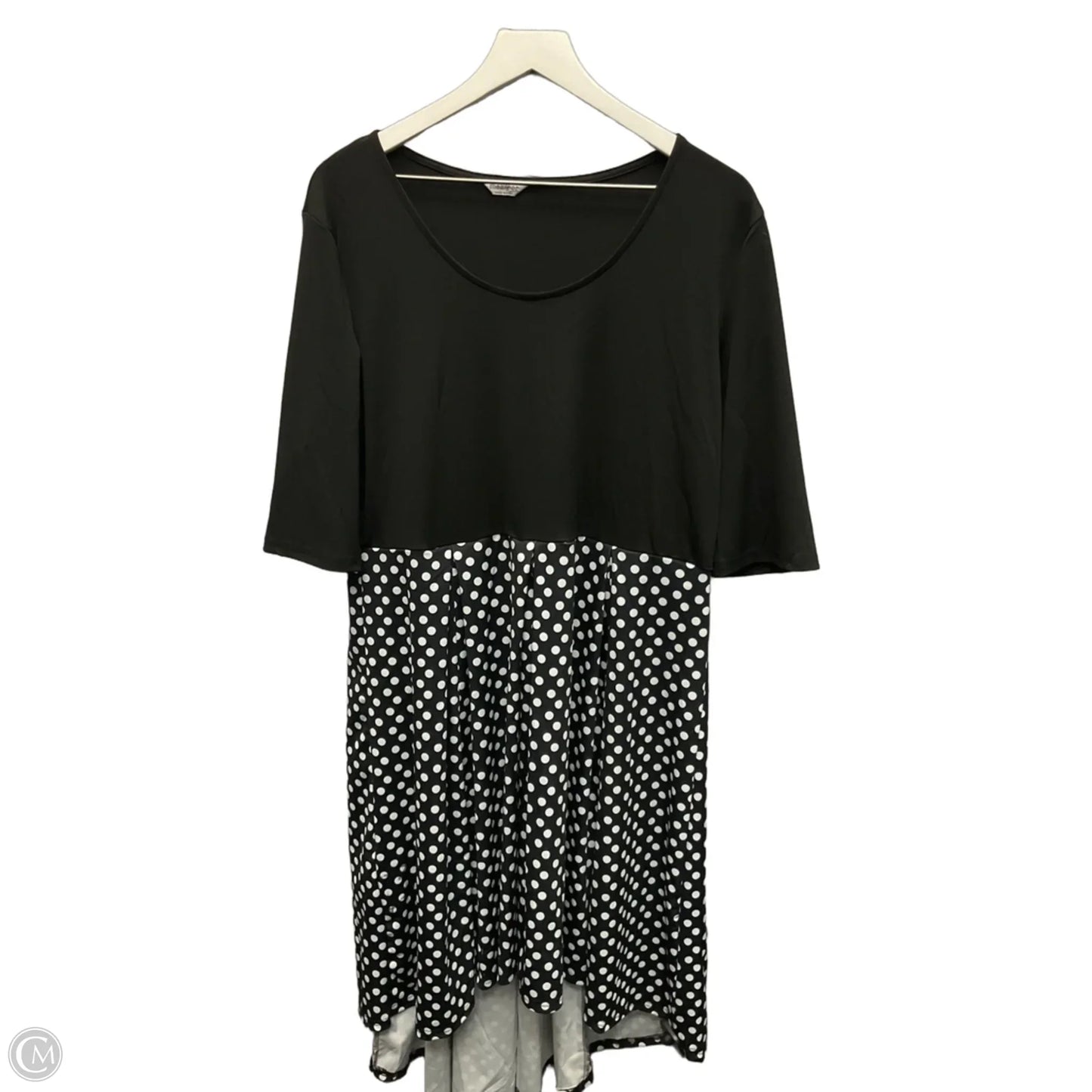 Dress Casual Midi By Clothes Mentor In Black & White, Size: Xxl