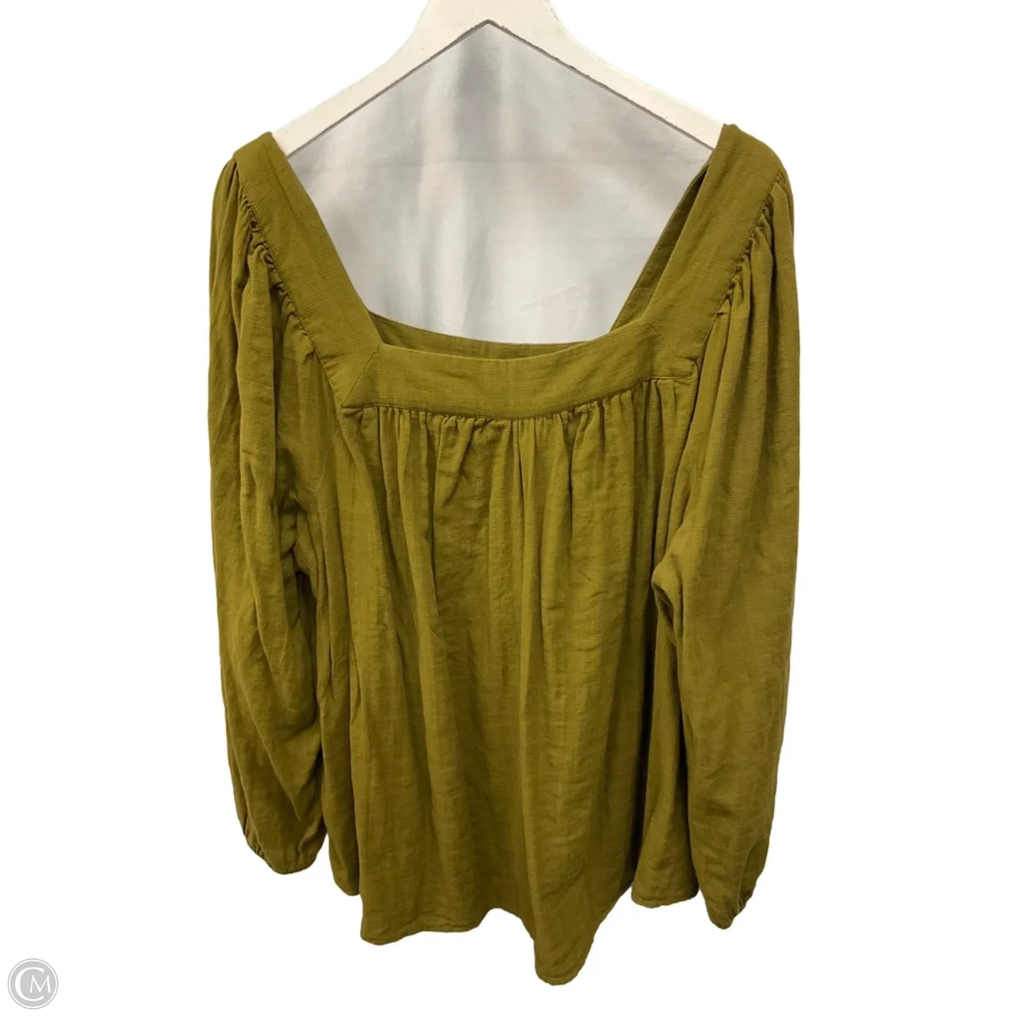 Top Long Sleeve By Sonoma In Green, Size: 3x