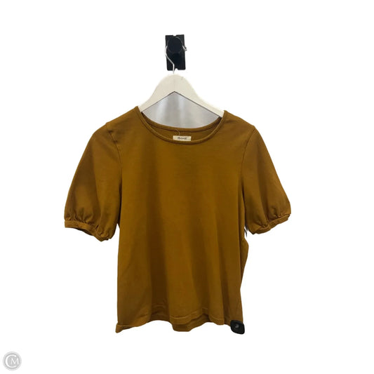 Top Short Sleeve By Madewell In Brown, Size: M