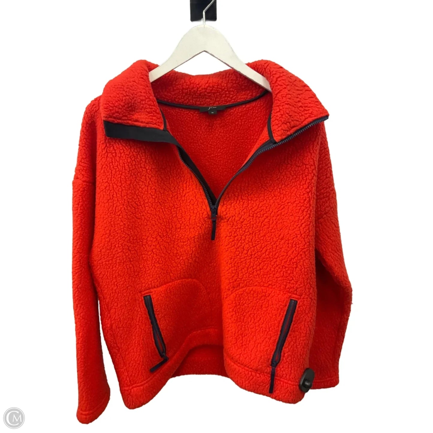 Jacket Fleece By J. Crew In Red, Size: M