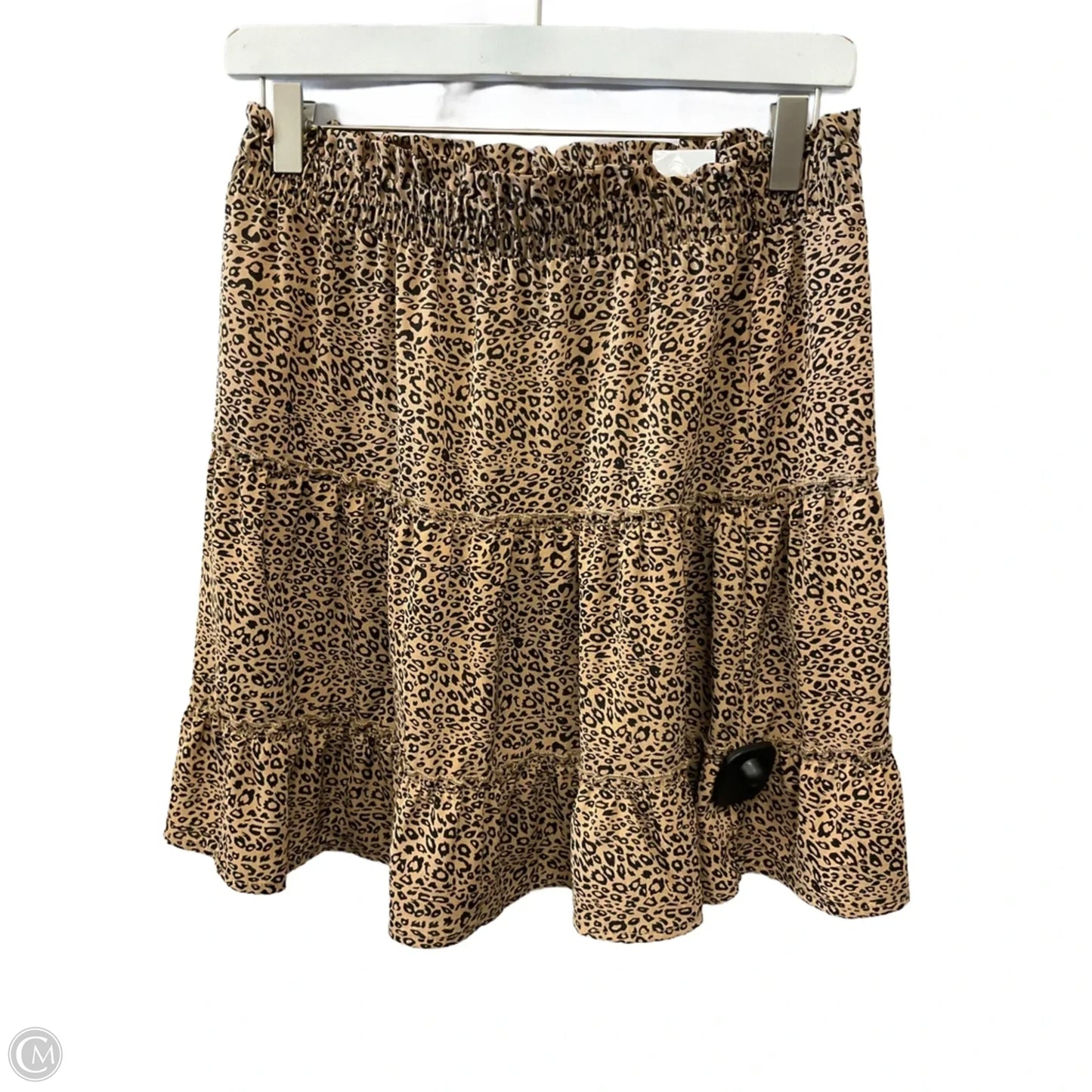 Skirt Mini & Short By Potters Pot In Animal Print, Size: M