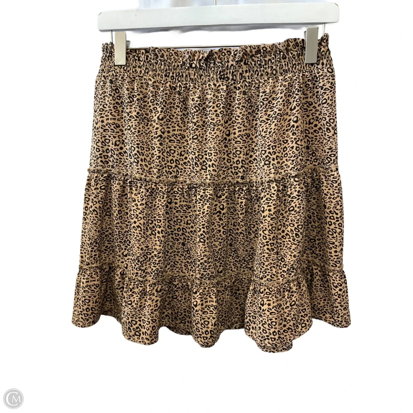 Skirt Mini & Short By Potters Pot In Animal Print, Size: M