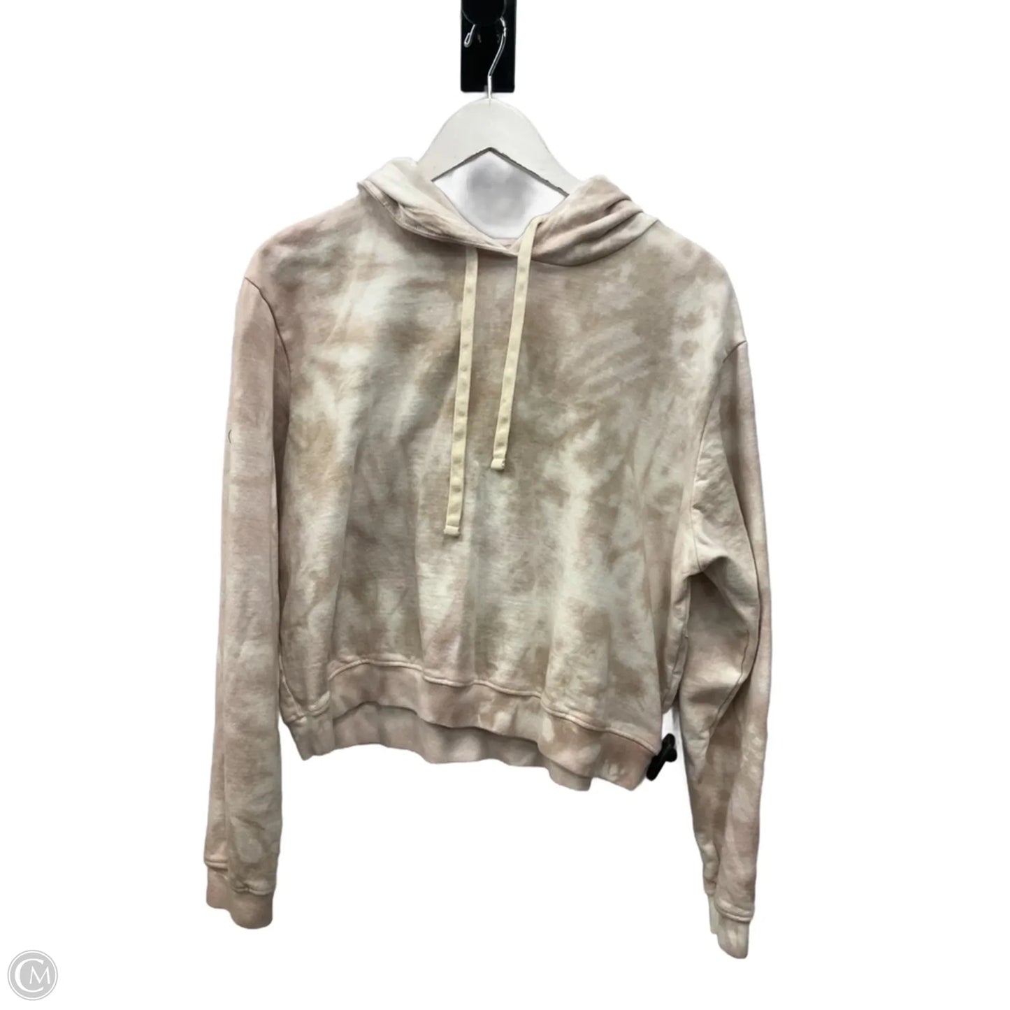 Sweatshirt Hoodie By Clothes Mentor In Beige, Size: Xl