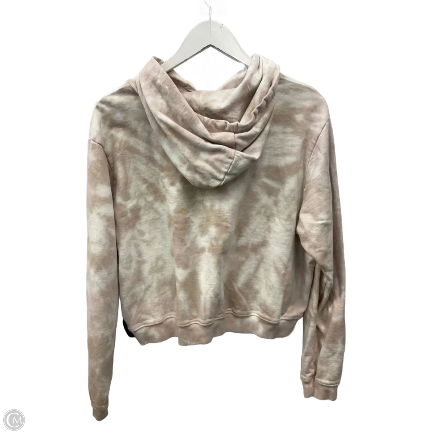 Sweatshirt Hoodie By Clothes Mentor In Beige, Size: Xl