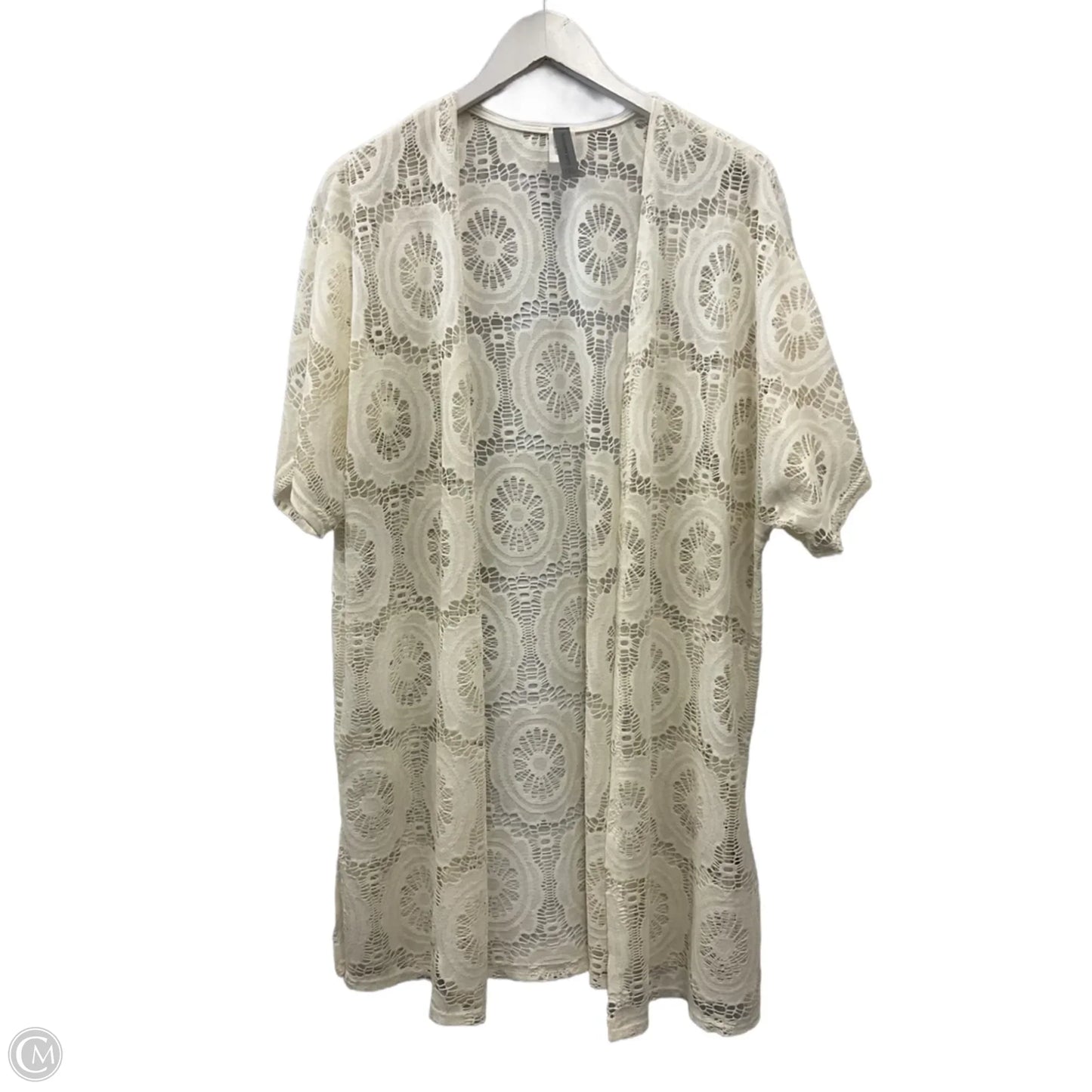 Cardigan By Honeyme In Cream, Size: Xl