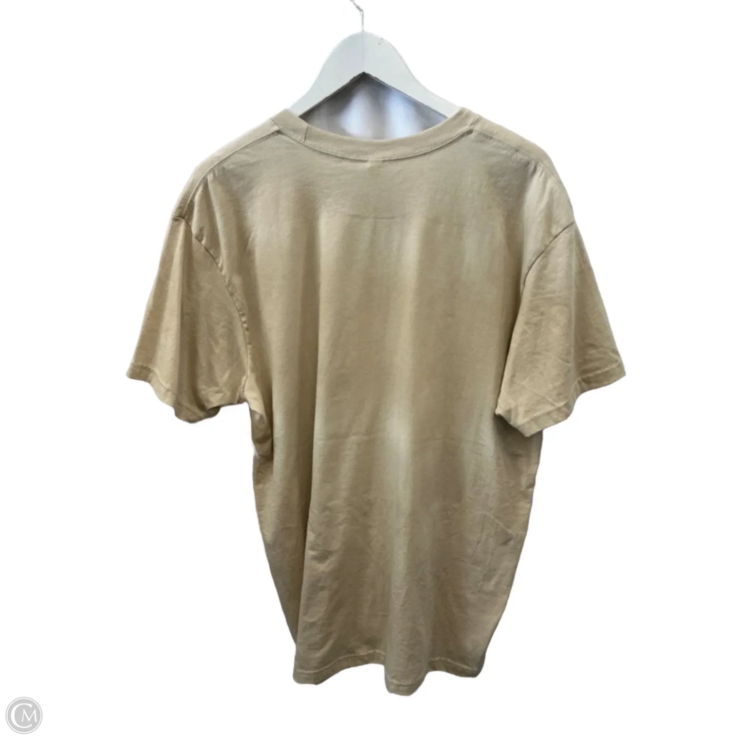 Top Short Sleeve Basic By American Apparel In Beige, Size: Xl