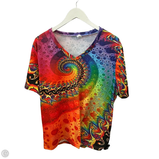 Top Short Sleeve By Clothes Mentor In Multi-colored, Size: Xxl