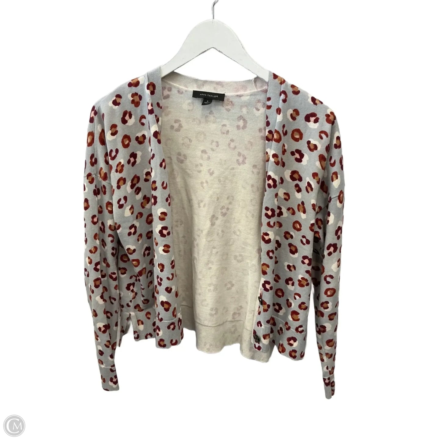 Cardigan By Ann Taylor In Animal Print, Size: M