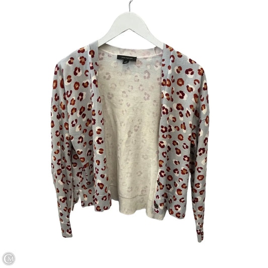Cardigan By Ann Taylor In Animal Print, Size: M