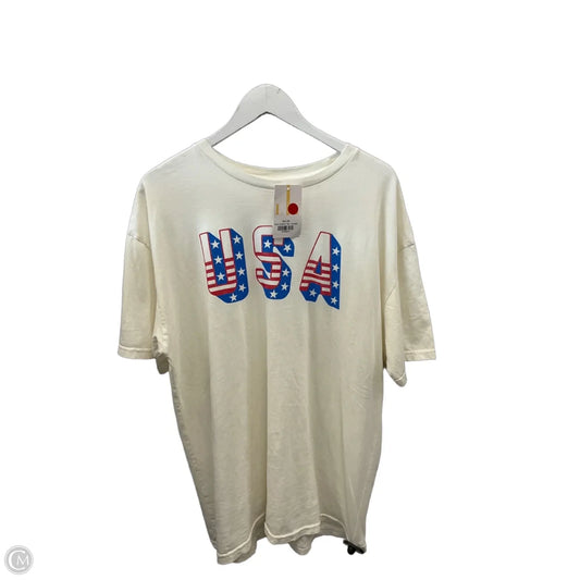 Top Long Sleeve Basic By Oat In Beige, Size: Xl