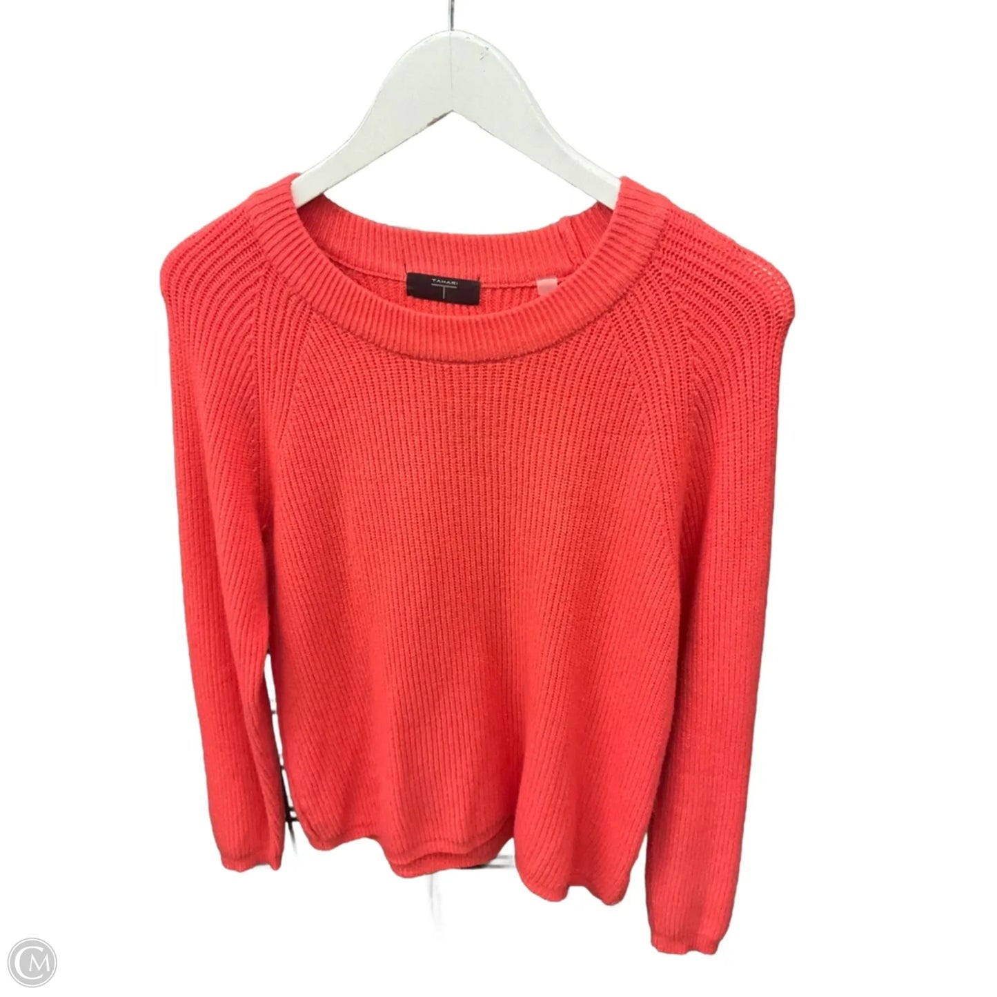 Sweater By Tahari In Orange, Size: L