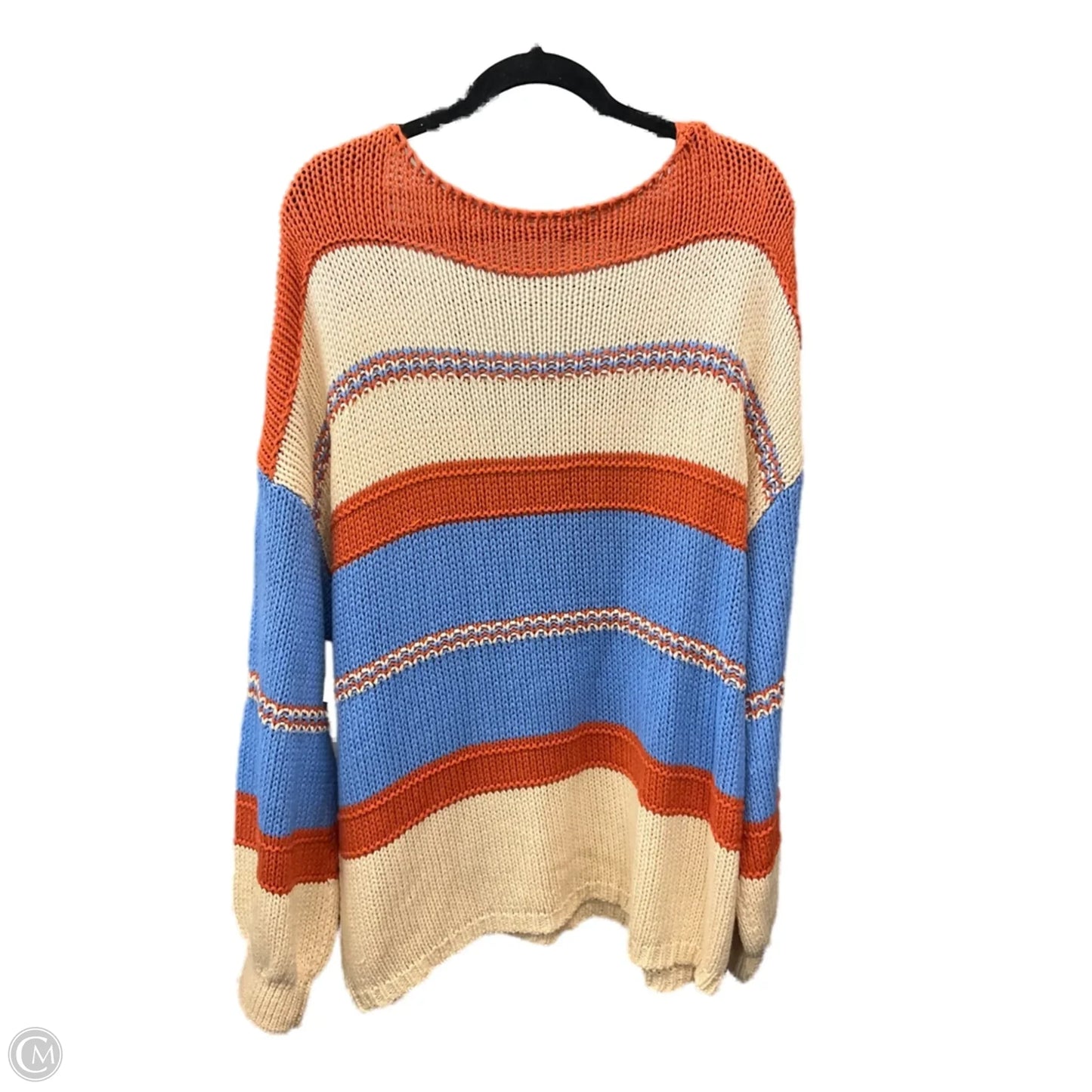 Sweater By Clothes Mentor In Blue & Orange, Size: 2x