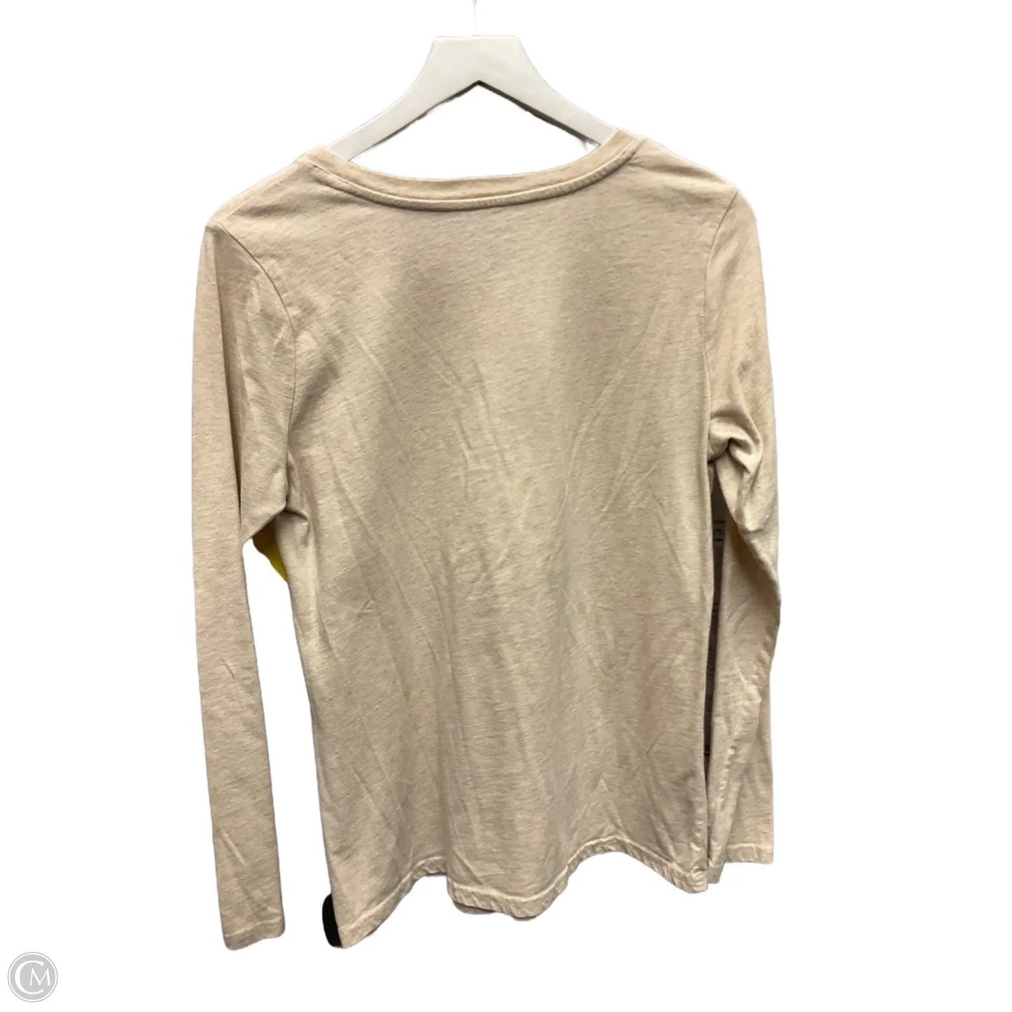 Top Long Sleeve Basic By Clothes Mentor In Beige, Size: M