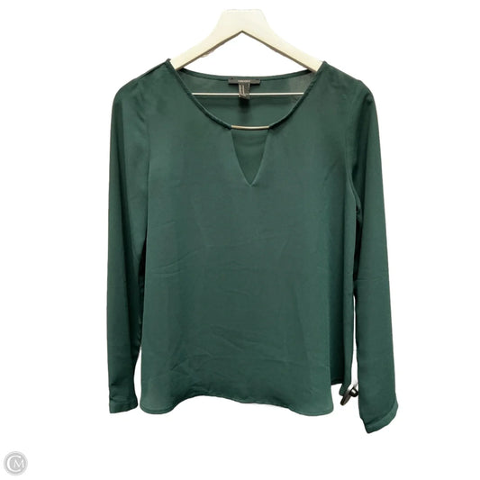 Top Long Sleeve By Forever 21 In Green, Size: M