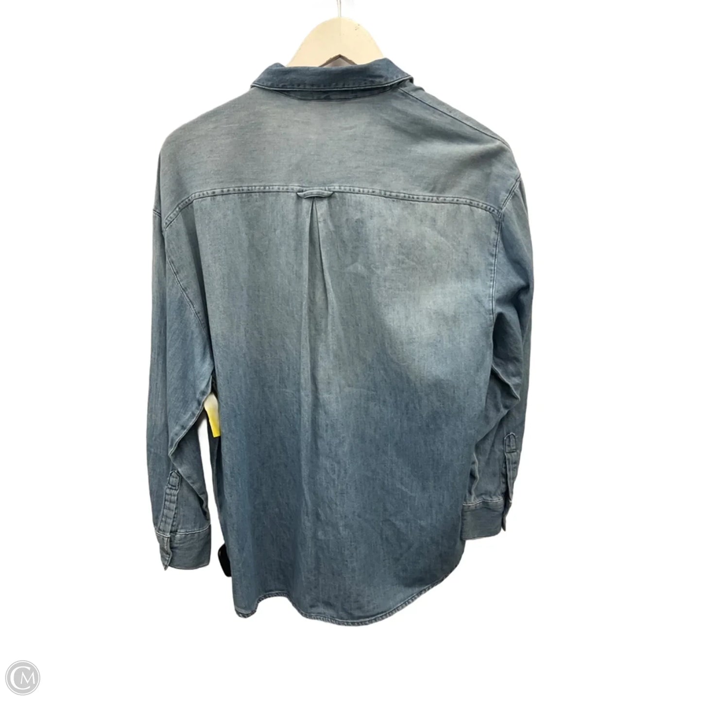 Top Long Sleeve By Old Navy In Blue Denim, Size: Xs