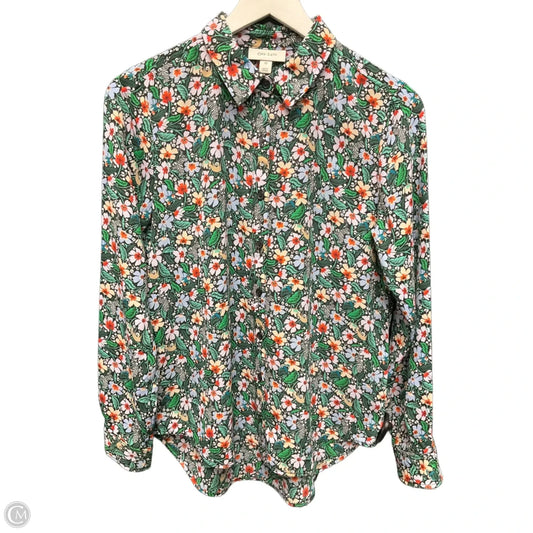 Top Long Sleeve By On 34th In Green, Size: Xs