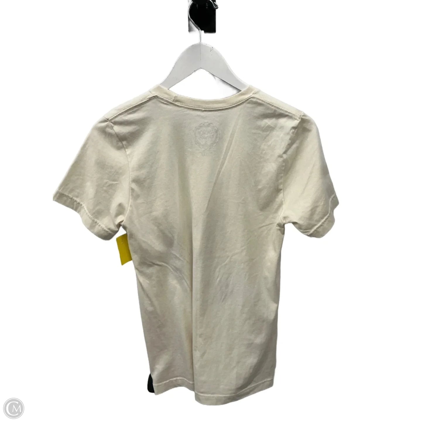 Top Short Sleeve Basic By Clothes Mentor In Beige, Size: S