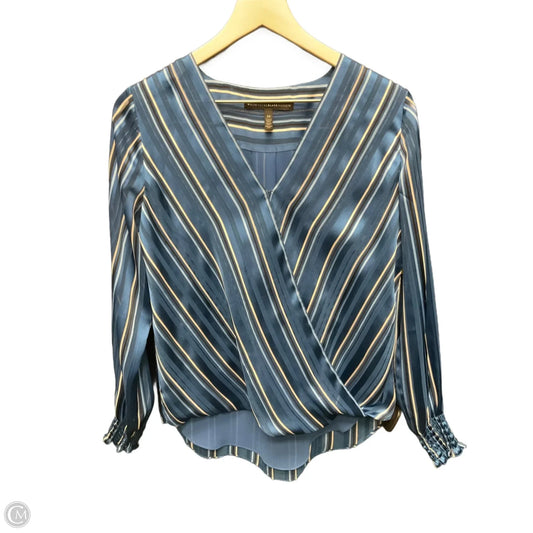 Top Long Sleeve By White House Black Market In Blue, Size: Xs