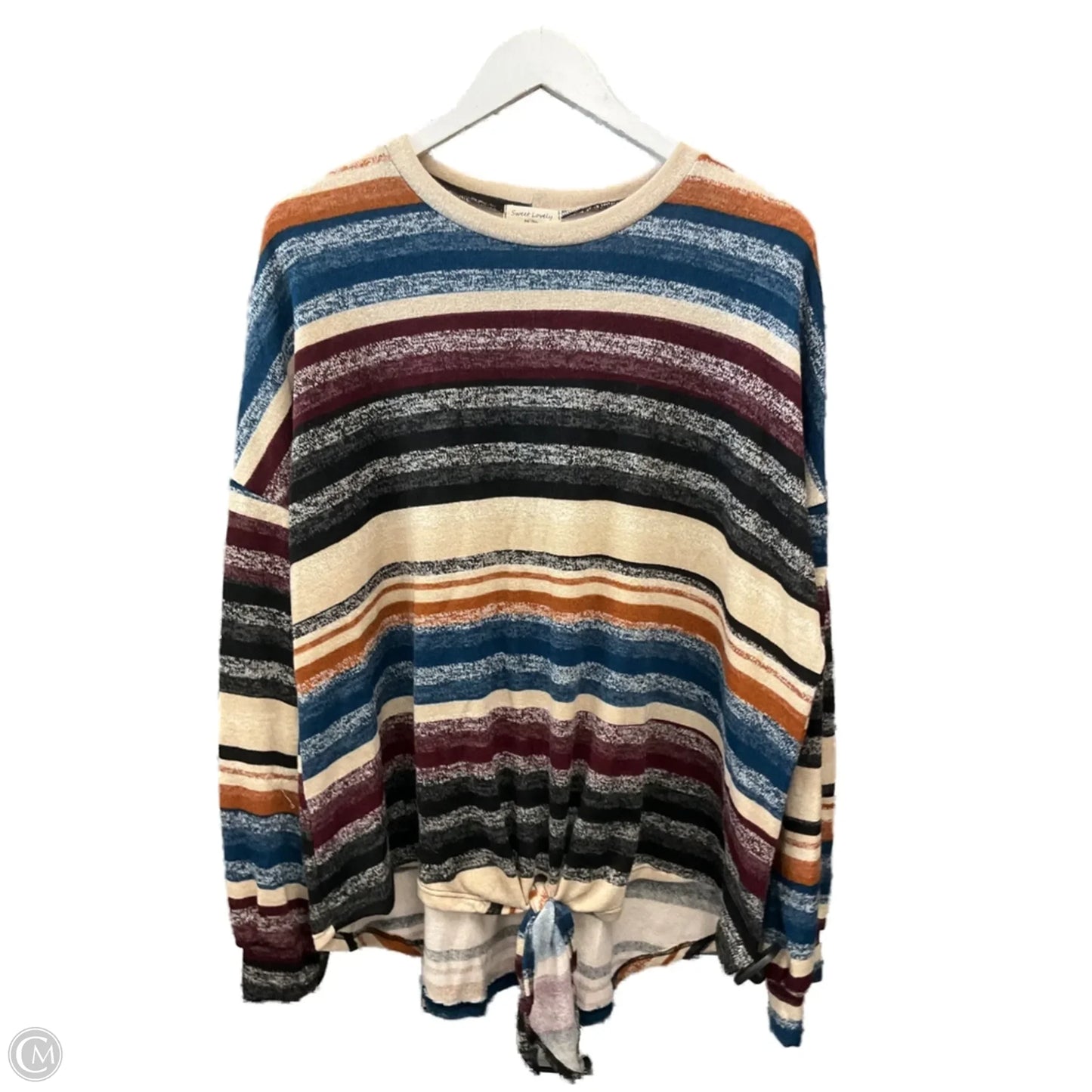Sweater By Sweet Lovely In Striped Pattern, Size: 2x