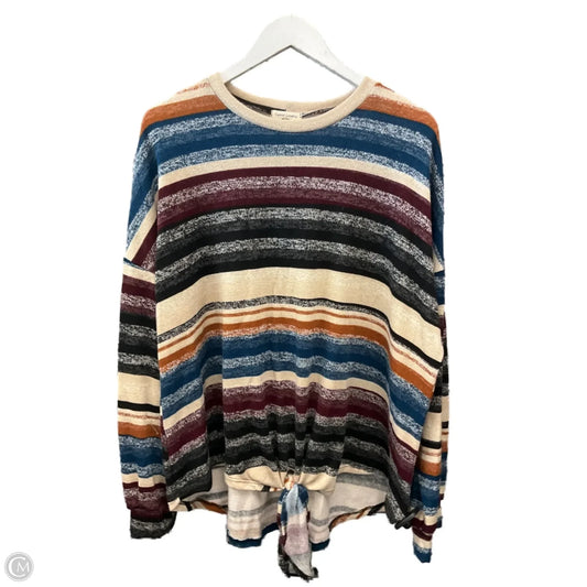 Sweater By Sweet Lovely In Striped Pattern, Size: 2x