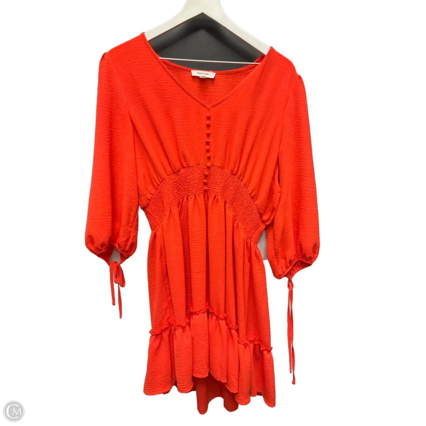 Dress Casual Short By Clothes Mentor In Orange, Size: L
