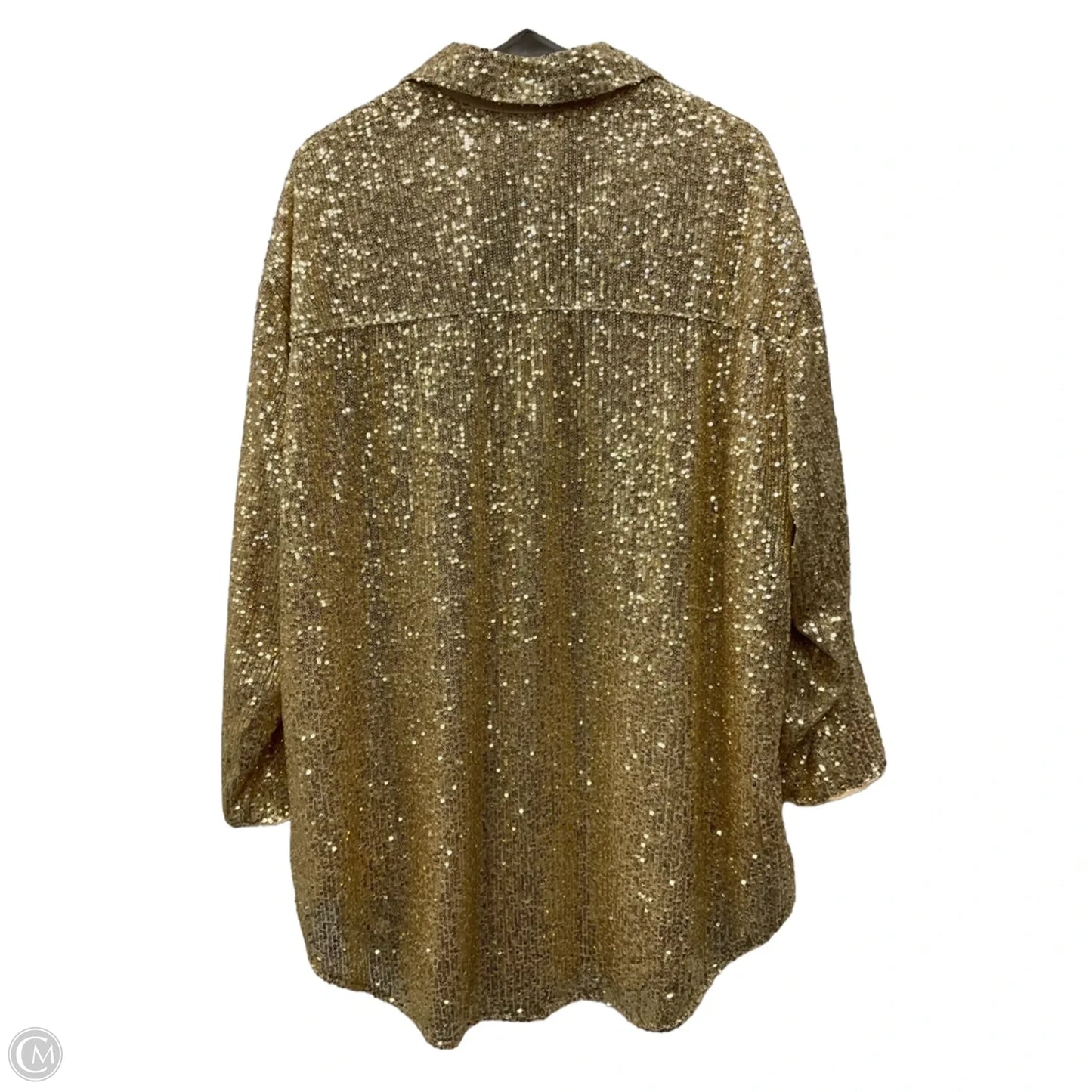 Top Long Sleeve By Torrid In Gold, Size: 2x