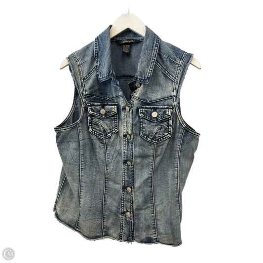 Vest Other By Baccini In Blue Denim, Size: Xl
