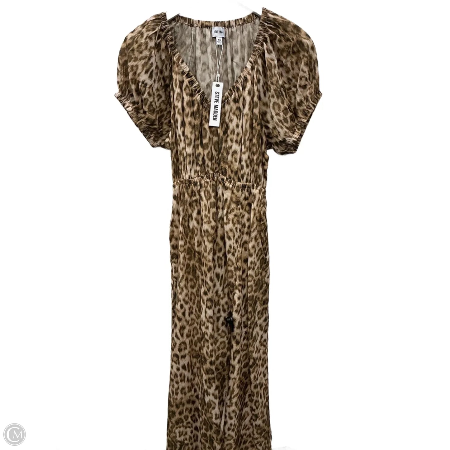 Dress Casual Midi By Steve Madden In Animal Print, Size: Xs